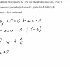 Dla jakich wartości parametru m równanie ma realne rozwiązania?