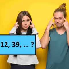Para zamyślona nad zagadką matematyczną: 4, 5, 12, 39, ...? Jaki będzie następny element tego ciągu?