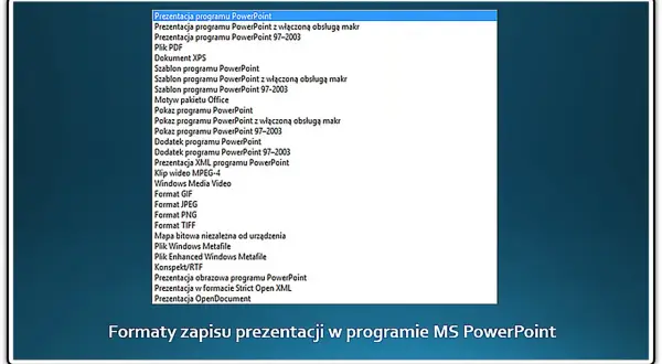 W jakim formacie zapisać prezentację PowerPoint, aby uniknąć problemów?