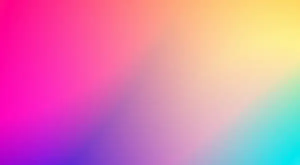 Płynne przejście kolorów od intensywnego różu, przez fiolet, po żółty i turkusowy. To jest właśnie gradient.