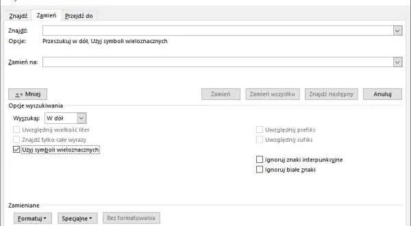 Jak przenieść pojedyncze litery w Wordzie i uniknąć sierotek w tekście