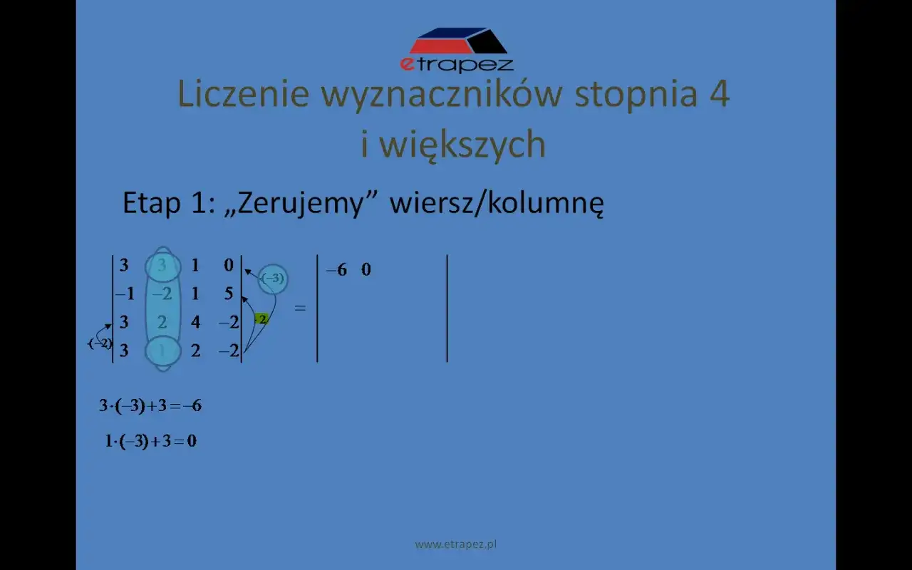 Wyznacznik macierzy - Po co? Jak liczyć? Sens i pole!